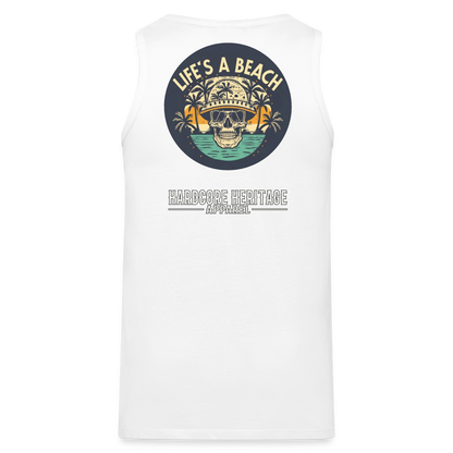 Life's a Beach Tank - white