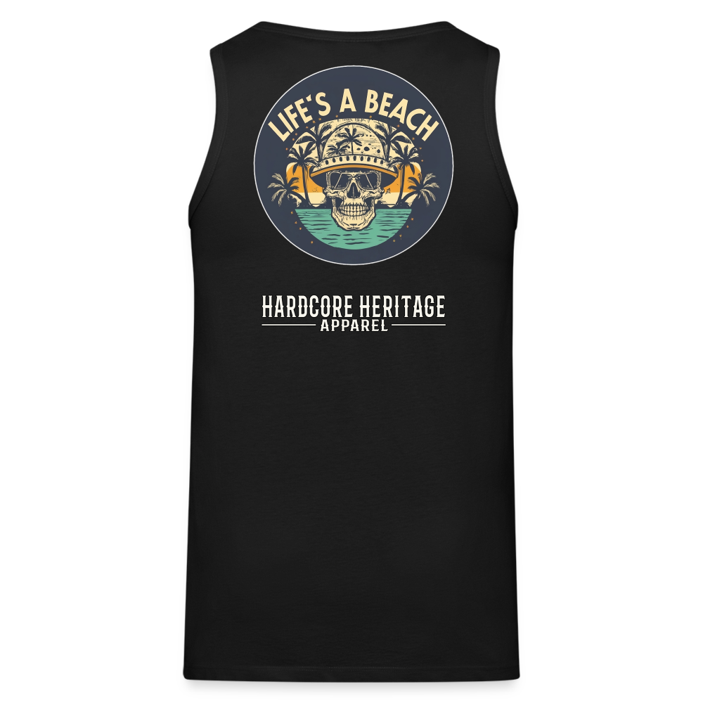 Life's a Beach Tank - black