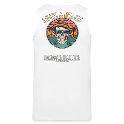 Life's a Beach v2 Tank - white