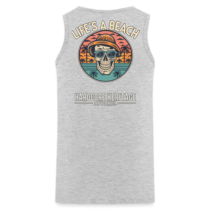 Life's a Beach v2 Tank - heather gray