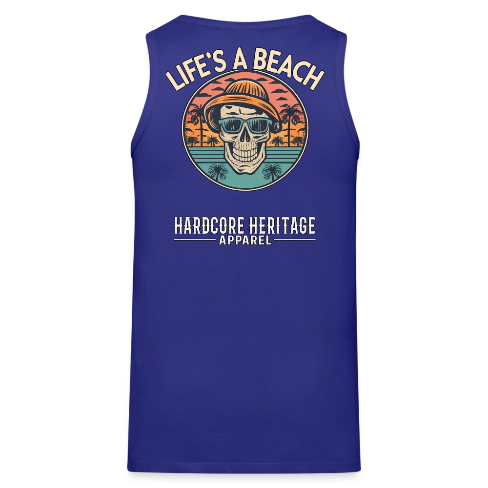 Life's a Beach v2 Tank - royal blue