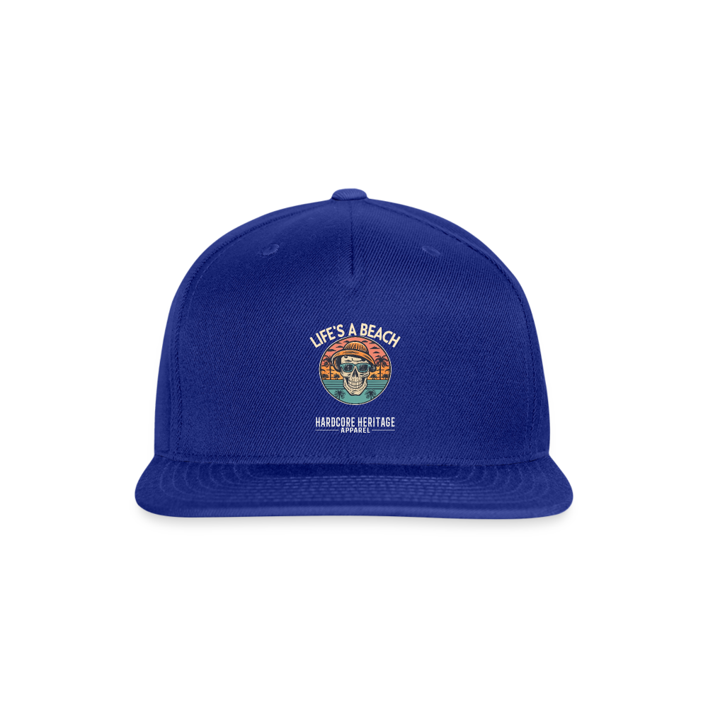 Life's a Beach v2 Snapback - royal blue