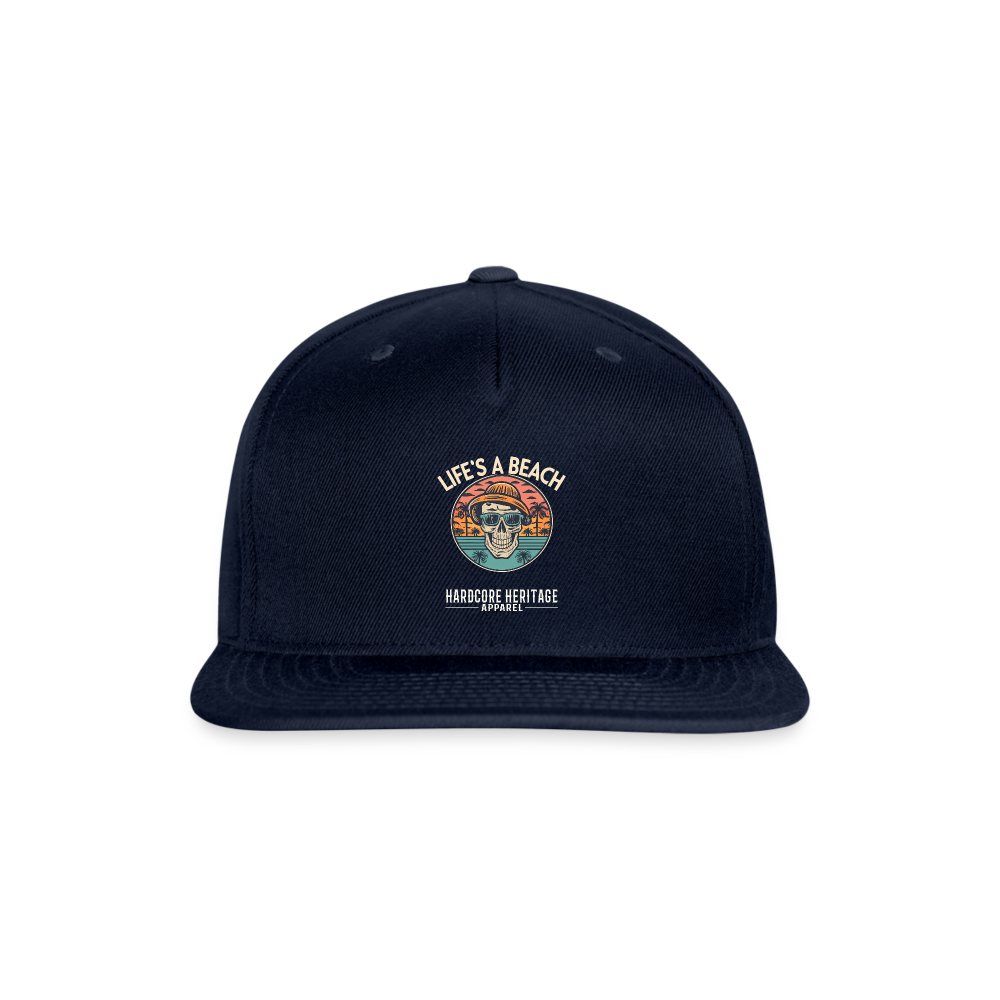 Life's a Beach v2 Snapback - navy