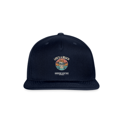 Life's a Beach v2 Snapback - navy