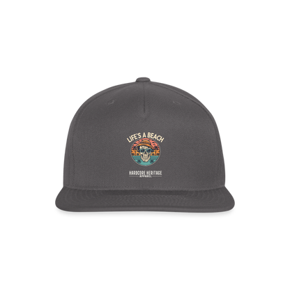 Life's a Beach v2 Snapback - dark grey