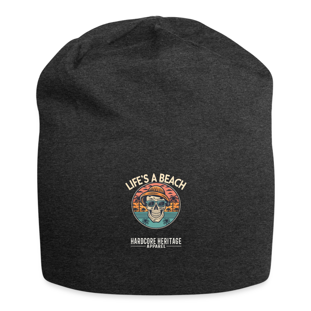 Life's a Beach v2 Beanie - charcoal grey