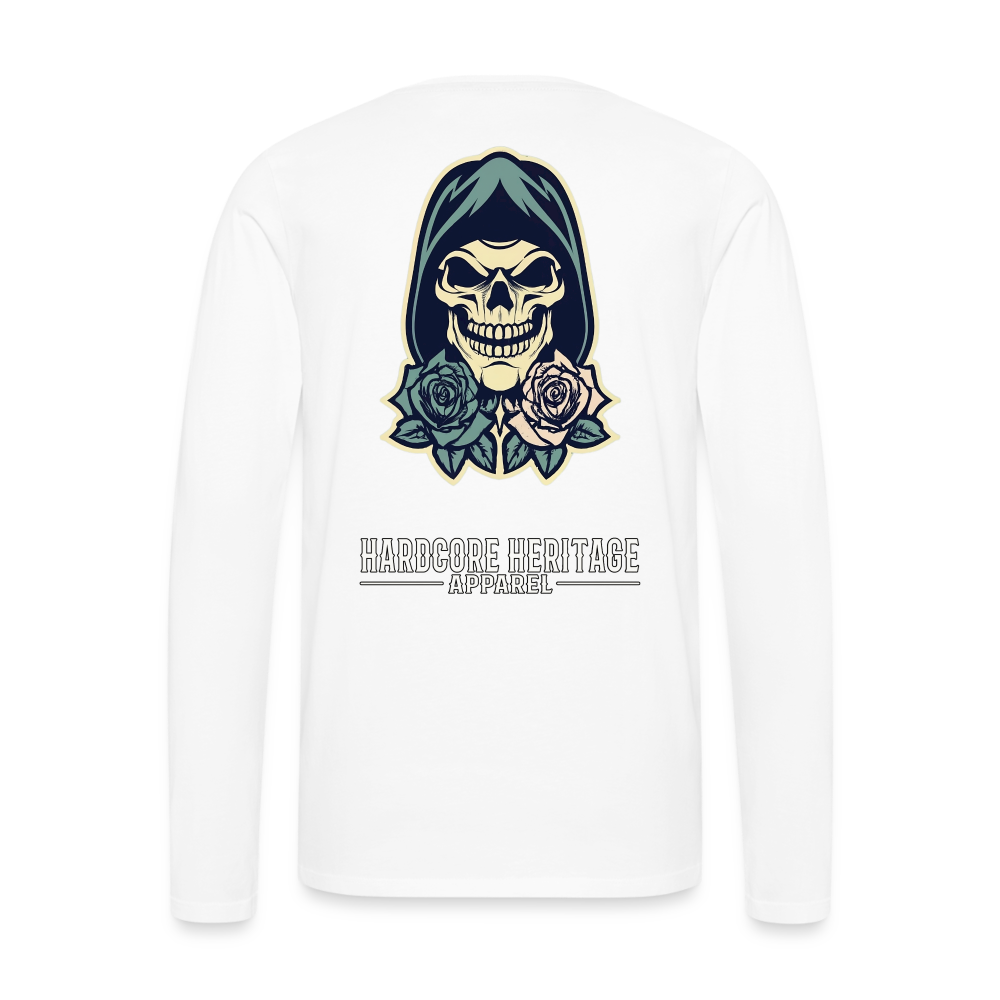 American Traditional Reaper Long Sleeve Tee - white