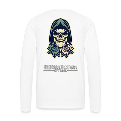 American Traditional Reaper Long Sleeve Tee - white