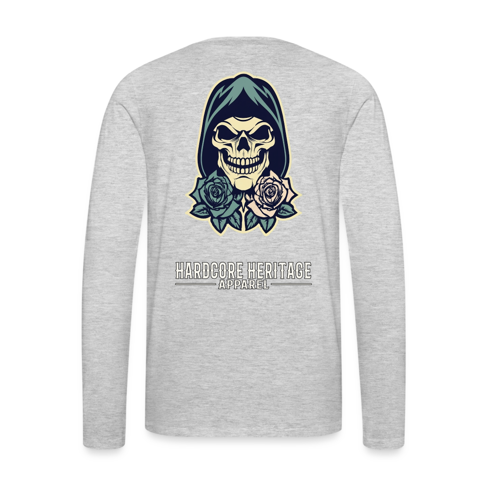 American Traditional Reaper Long Sleeve Tee - heather gray