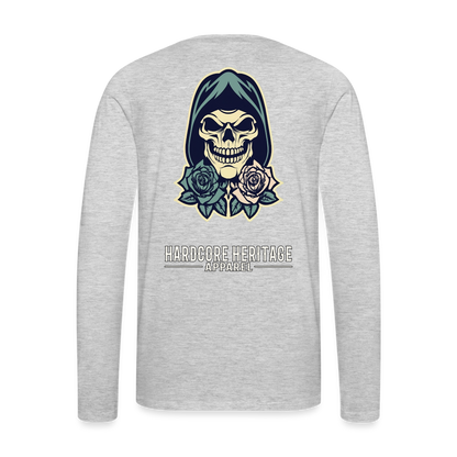 American Traditional Reaper Long Sleeve Tee - heather gray