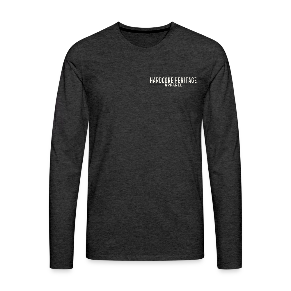 American Traditional Reaper Long Sleeve Tee - charcoal grey