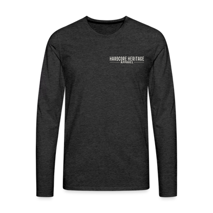 American Traditional Reaper Long Sleeve Tee - charcoal grey