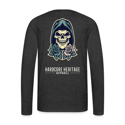 American Traditional Reaper Long Sleeve Tee - charcoal grey