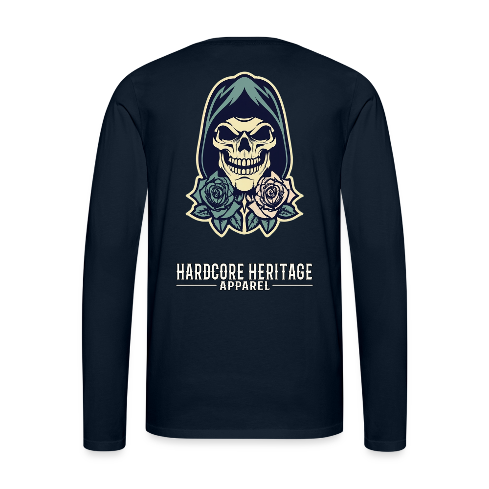 American Traditional Reaper Long Sleeve Tee - deep navy