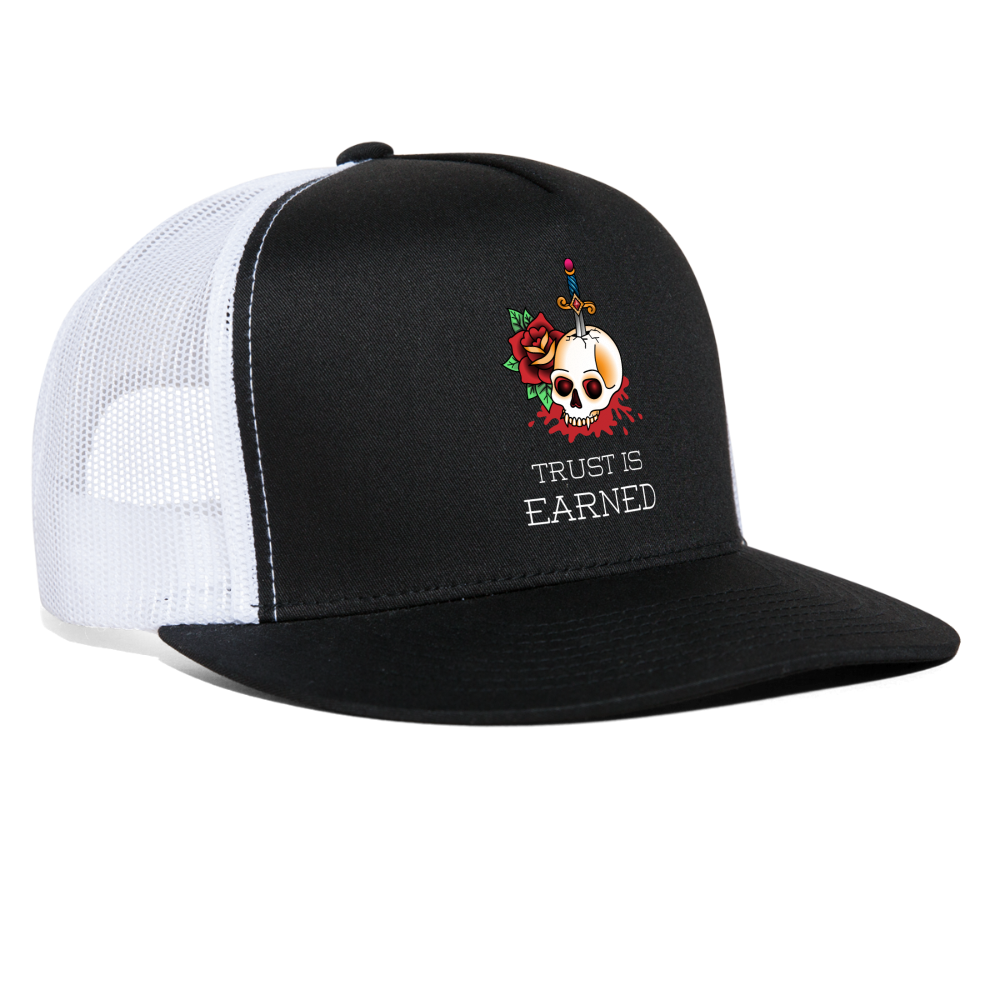 Trust is Earned Trucker Hat - black/white