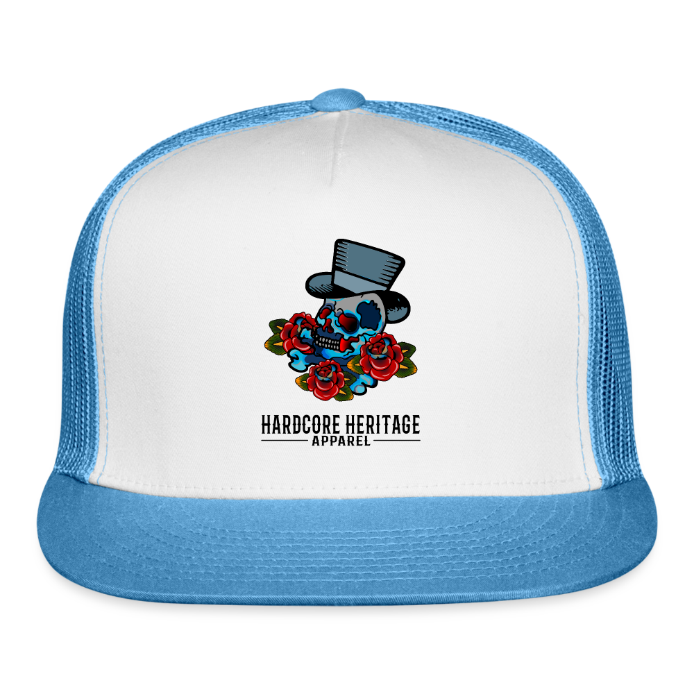 Distinguished Gentleman Trucker Hat - white/blue