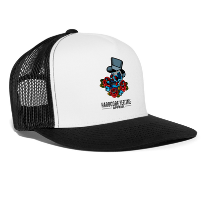 Distinguished Gentleman Trucker Hat - white/black