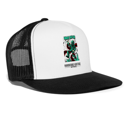 Ocean Dweller Trucker Hat - white/black