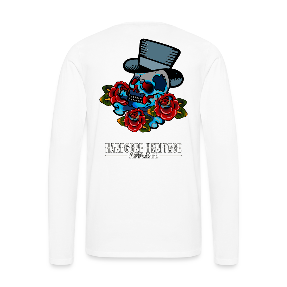 Distinguished Gentleman Long Sleeve Tee - white