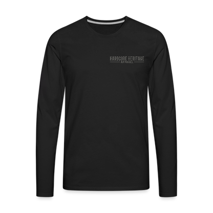 Distinguished Gentleman Long Sleeve Tee - black