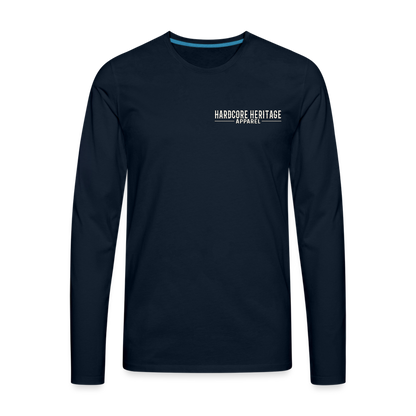 Distinguished Gentleman Long Sleeve Tee - deep navy