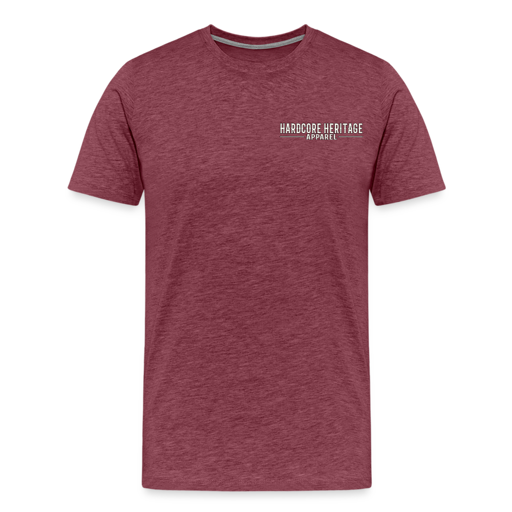 Distinguished Gentleman Tee - heather burgundy