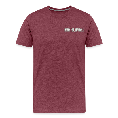 Distinguished Gentleman Tee - heather burgundy