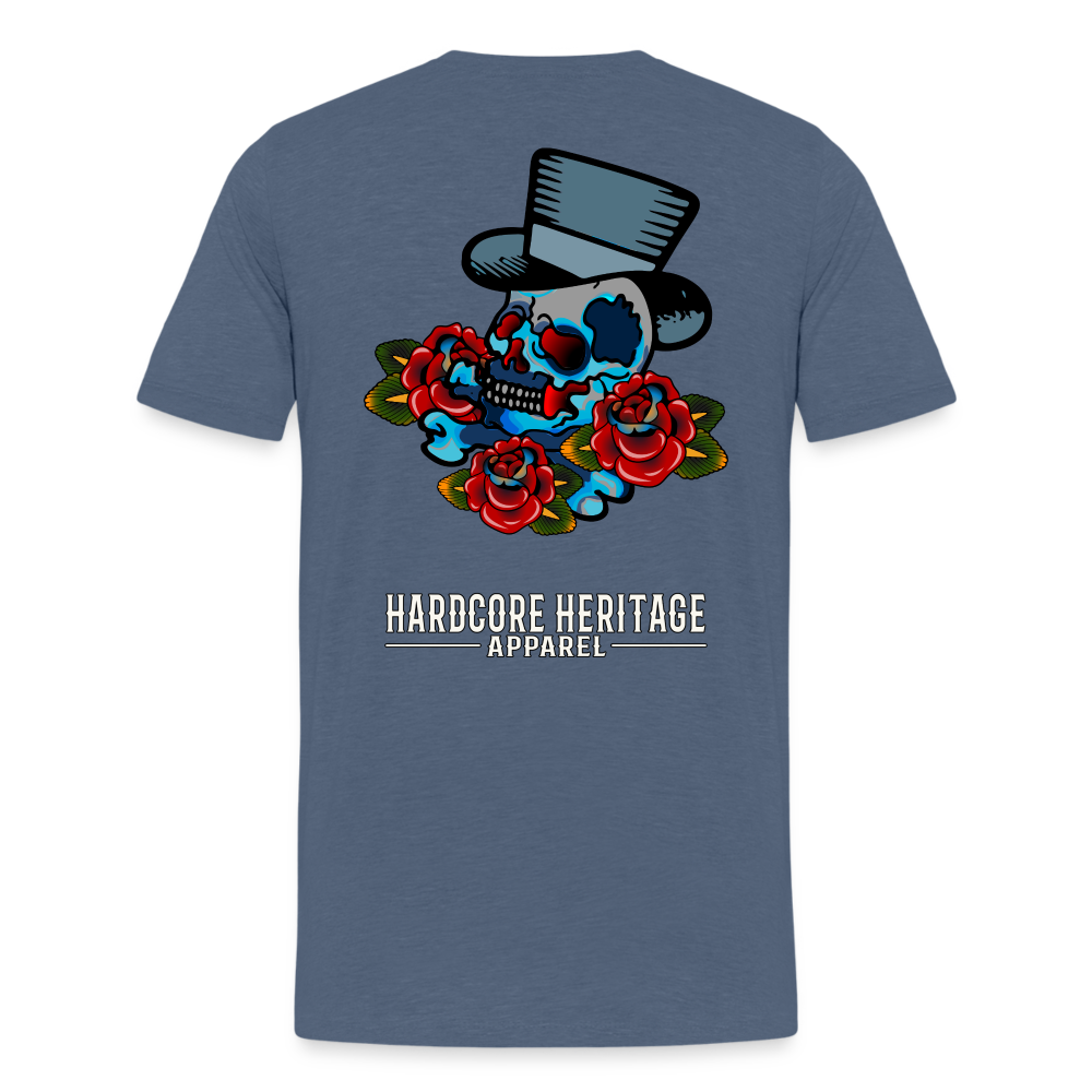 Distinguished Gentleman Tee - heather blue