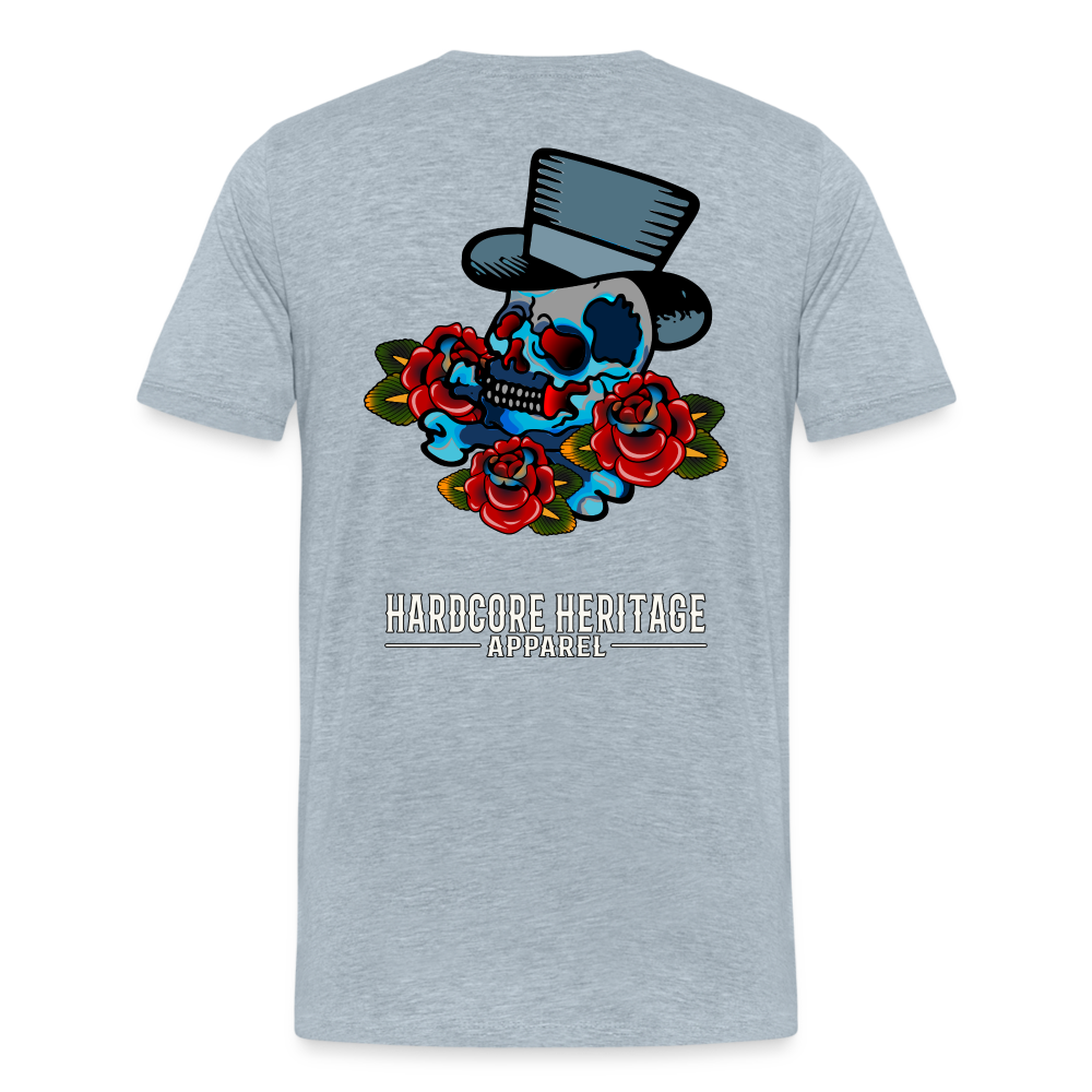 Distinguished Gentleman Tee - heather ice blue