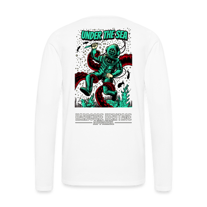 Ocean Dweller Long Sleeve Tee - white