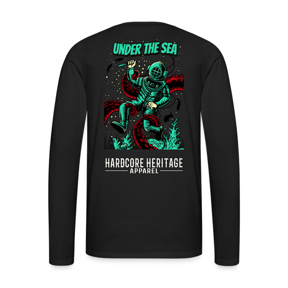 Ocean Dweller Long Sleeve Tee - black