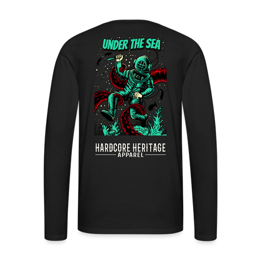 Ocean Dweller Long Sleeve Tee - black