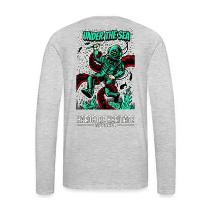 Ocean Dweller Long Sleeve Tee - heather gray