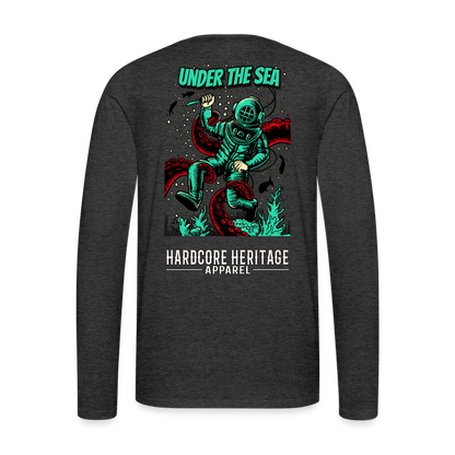 Ocean Dweller Long Sleeve Tee - charcoal grey