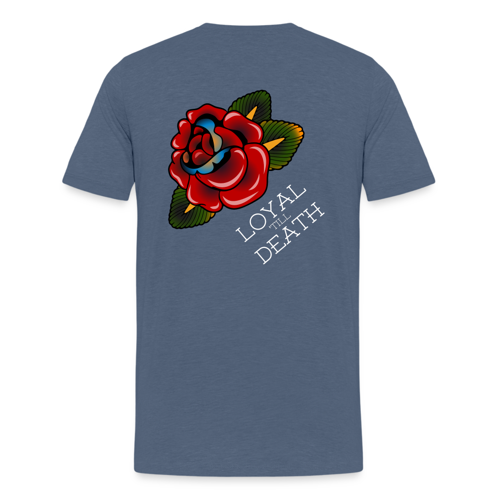 Loyal 'Till Death Tee - heather blue