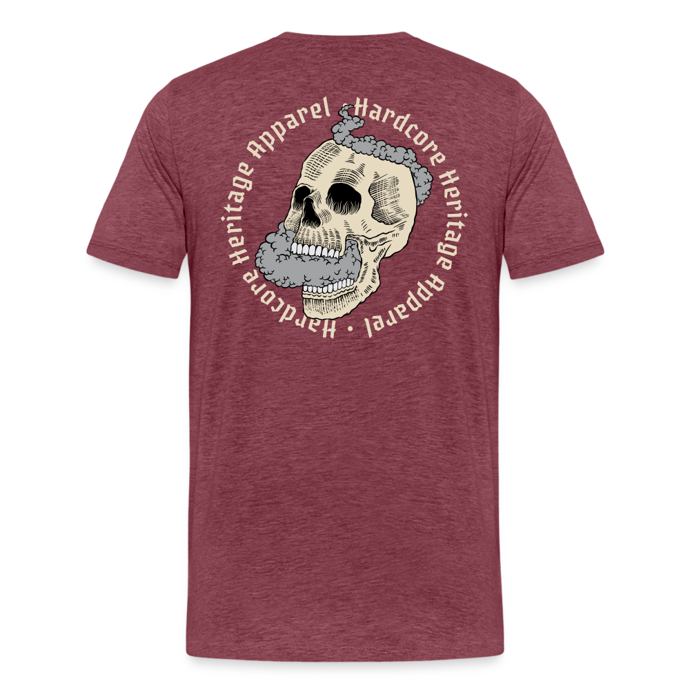 Smokey Tee - heather burgundy