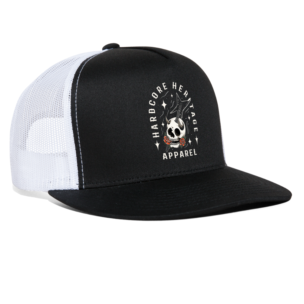 Hair Band Trucker Hat - black/white