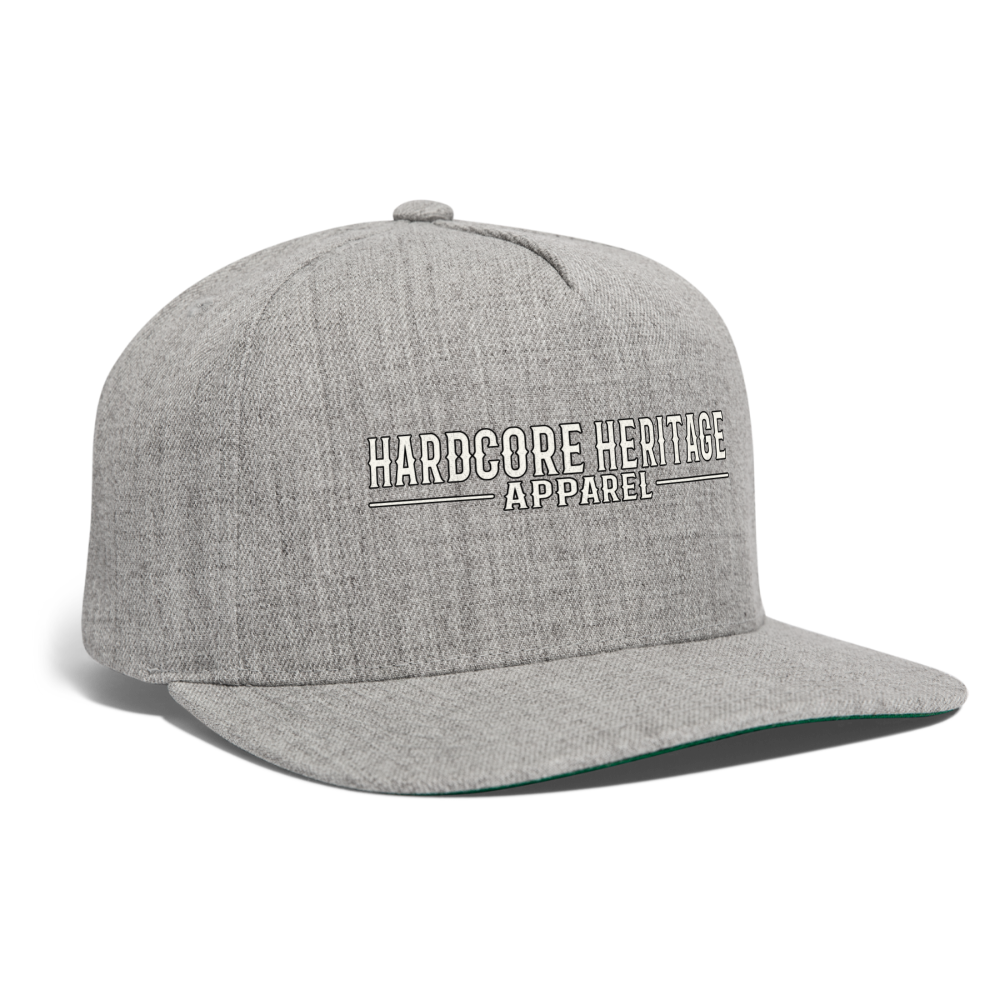 Traditional Logo Snapback - heather gray