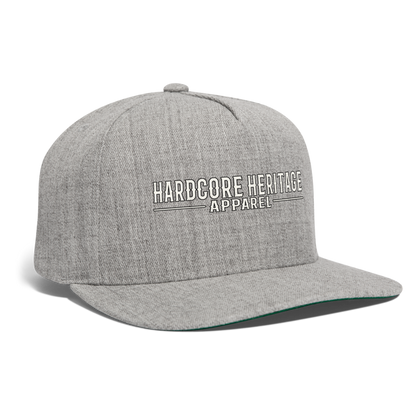 Traditional Logo Snapback - heather gray