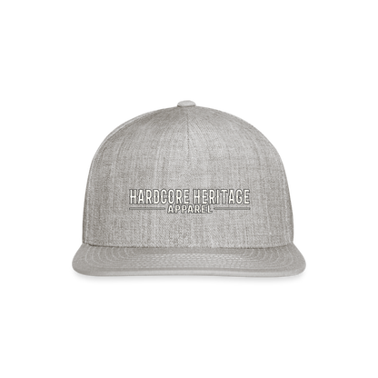 Traditional Logo Snapback - heather gray