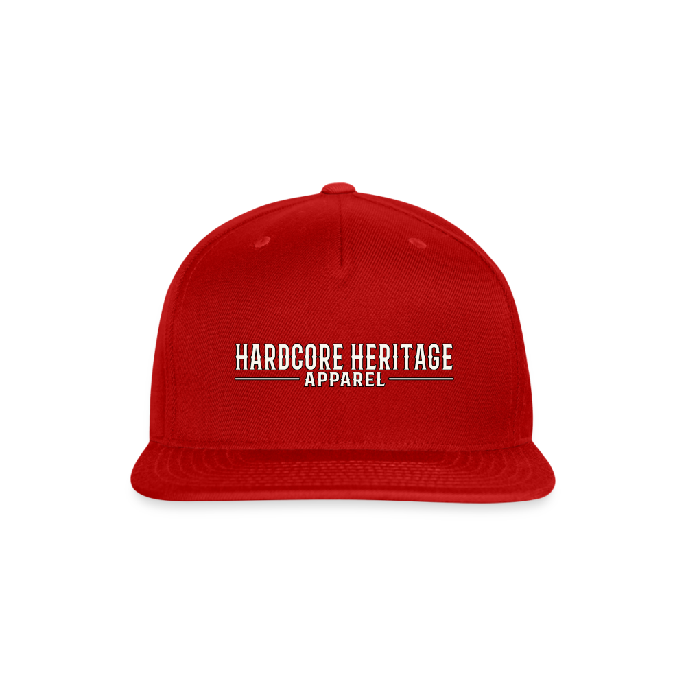 Traditional Logo Snapback - red