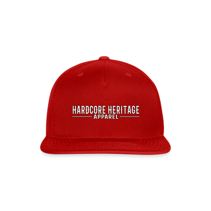 Traditional Logo Snapback - red