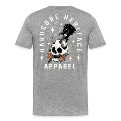 Hardcore Band Tee - heather gray