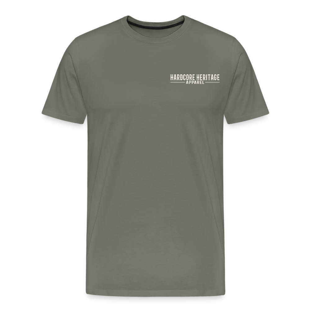 Hardcore Band Tee - asphalt gray