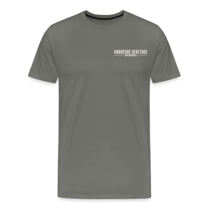 Hardcore Band Tee - asphalt gray