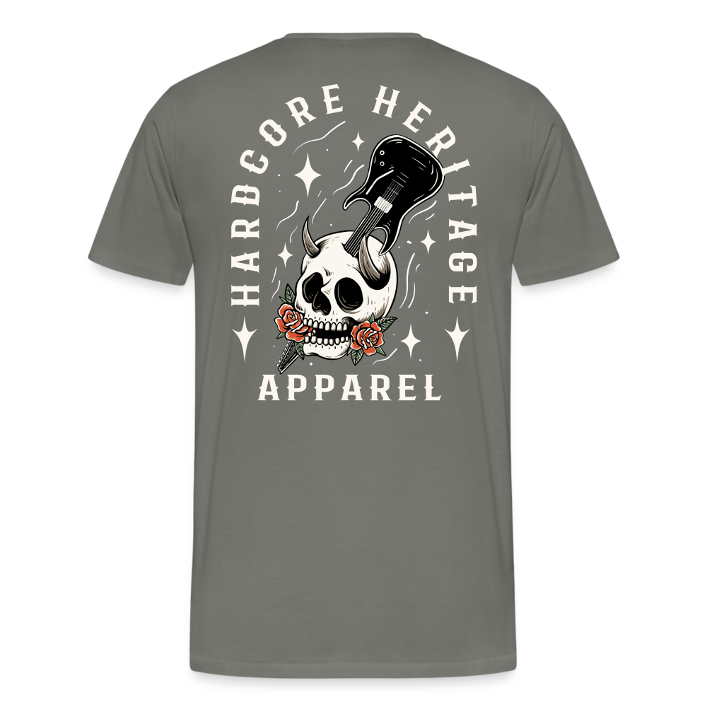 Hardcore Band Tee - asphalt gray