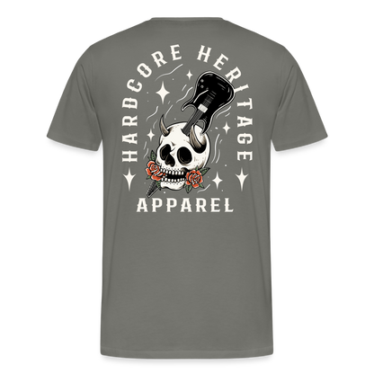 Hardcore Band Tee - asphalt gray