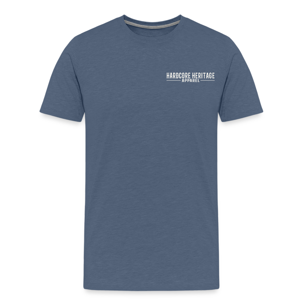 Hardcore Band Tee - heather blue