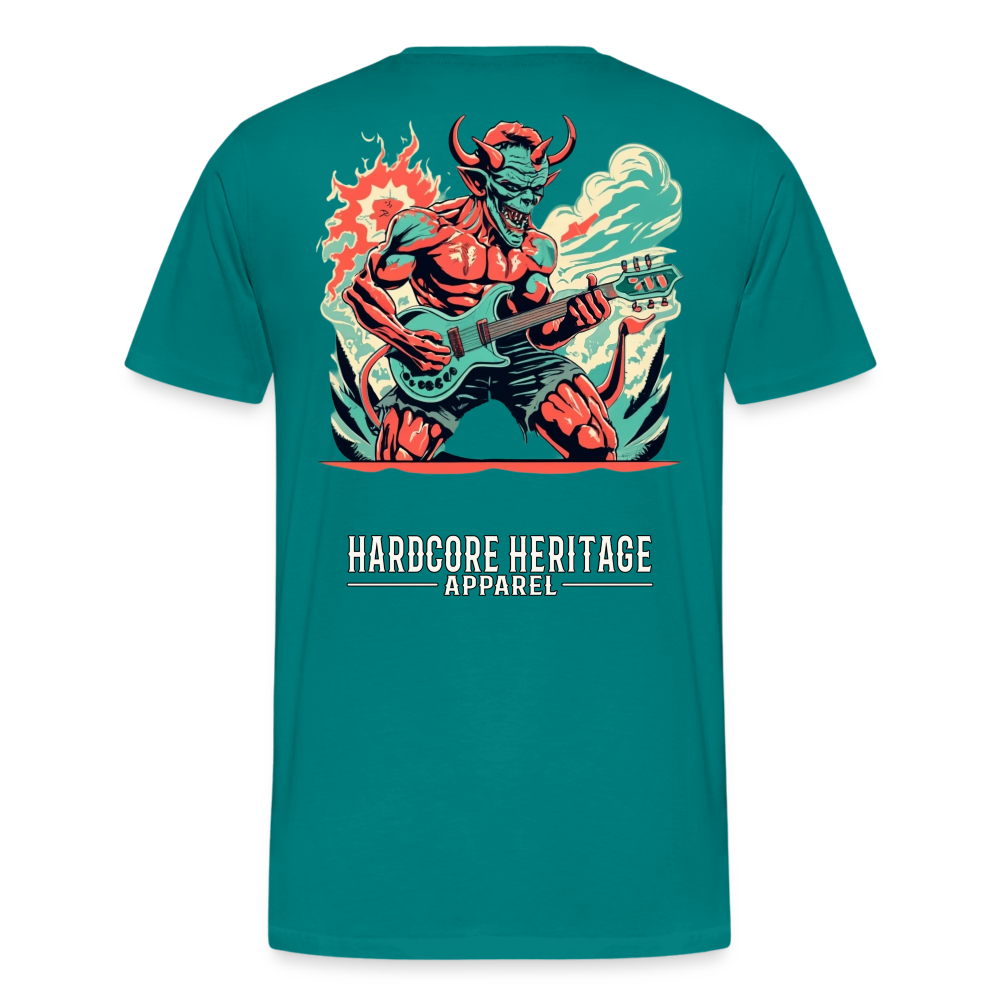 Rock Devil Tee - teal