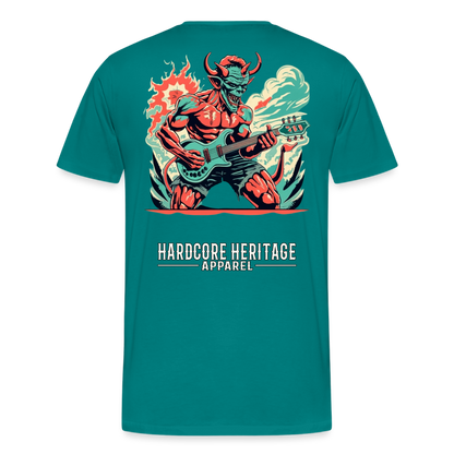 Rock Devil Tee - teal